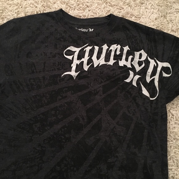 Y2K Hurley Men’s Sz Small t-shirt gray charcoal color short sleeves - Picture 5 of 6